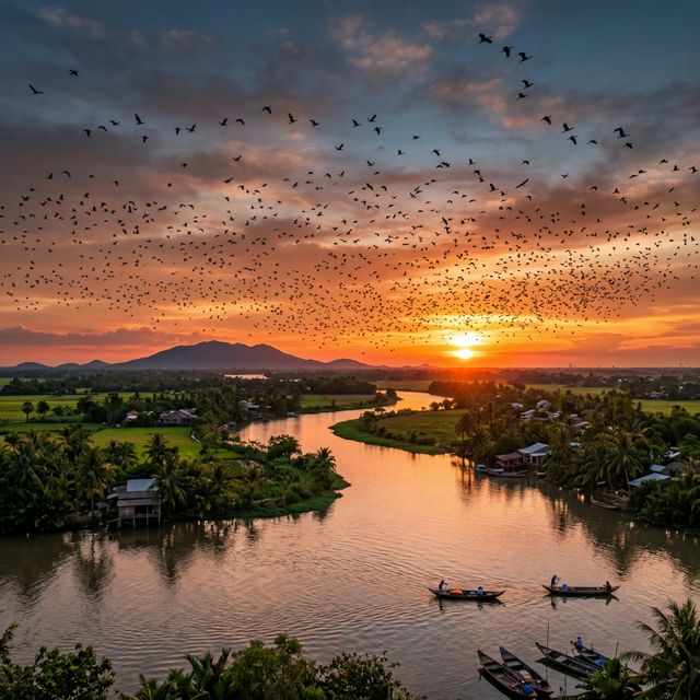 Hoàng hôn trên sông Nang